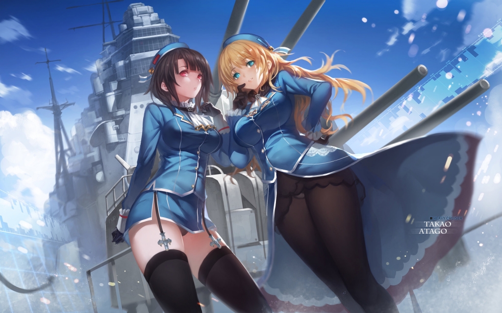 艦隊これくしょん 艦これ 愛宕 高雄 壁紙 Tsundora Com