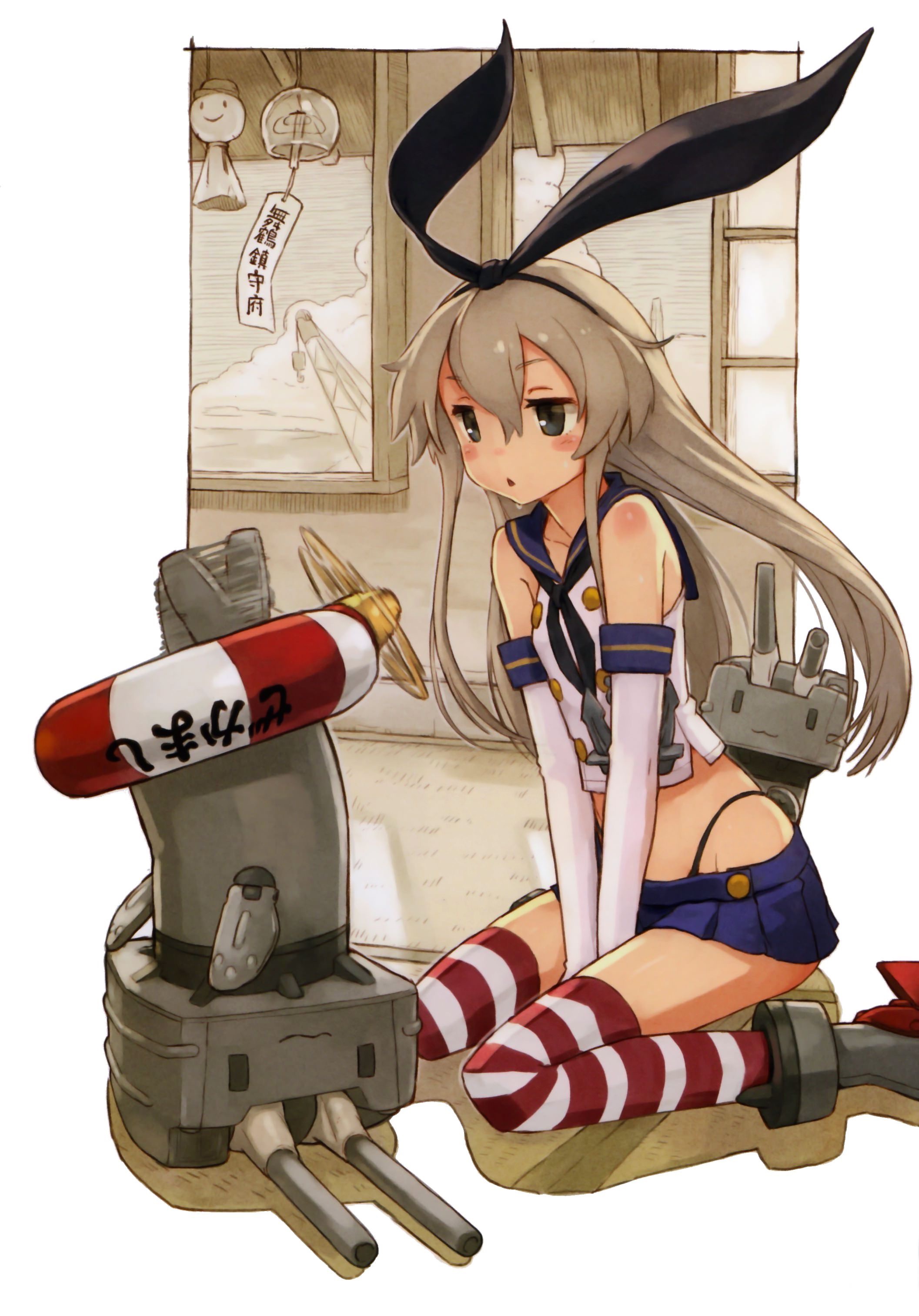 艦隊これくしょん -艦これ-【島風,連装砲ちゃん】しずまよしのり 壁紙