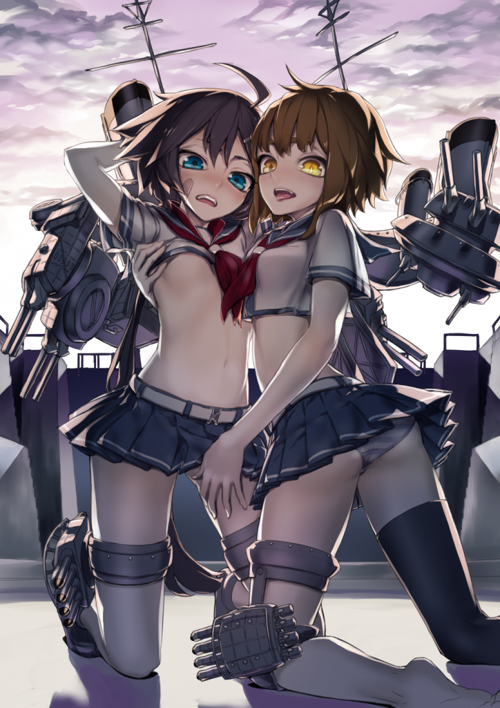 艦隊これくしょん 艦これ 古鷹 加古 壁紙 Tsundora Com