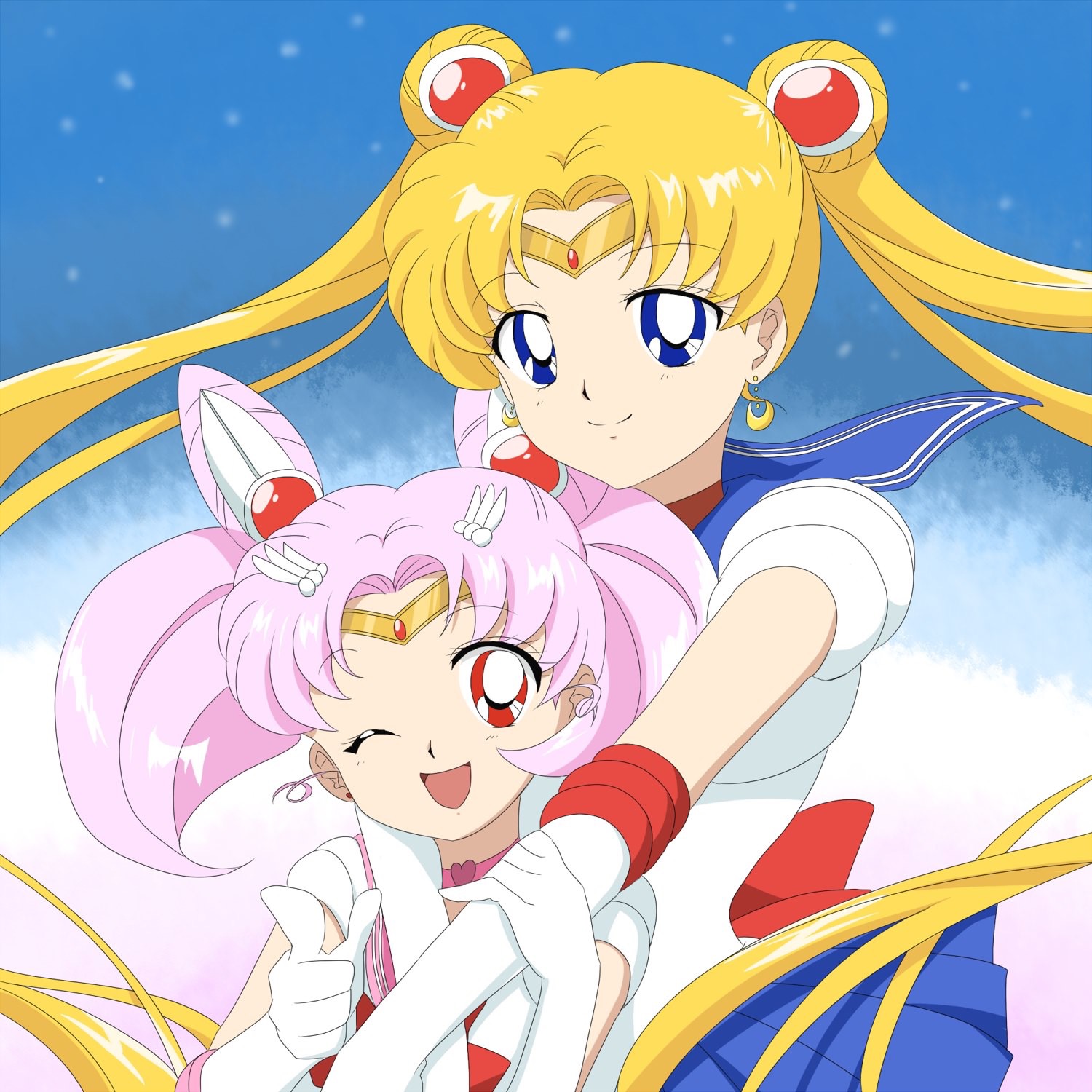 Сейлор мун озвучкой. Усаги и Чибиуса. Sailor Moon Чибиуса. Чибиуса Цукино. Сейлормун Кристалл Усаги и Чибиуса.
