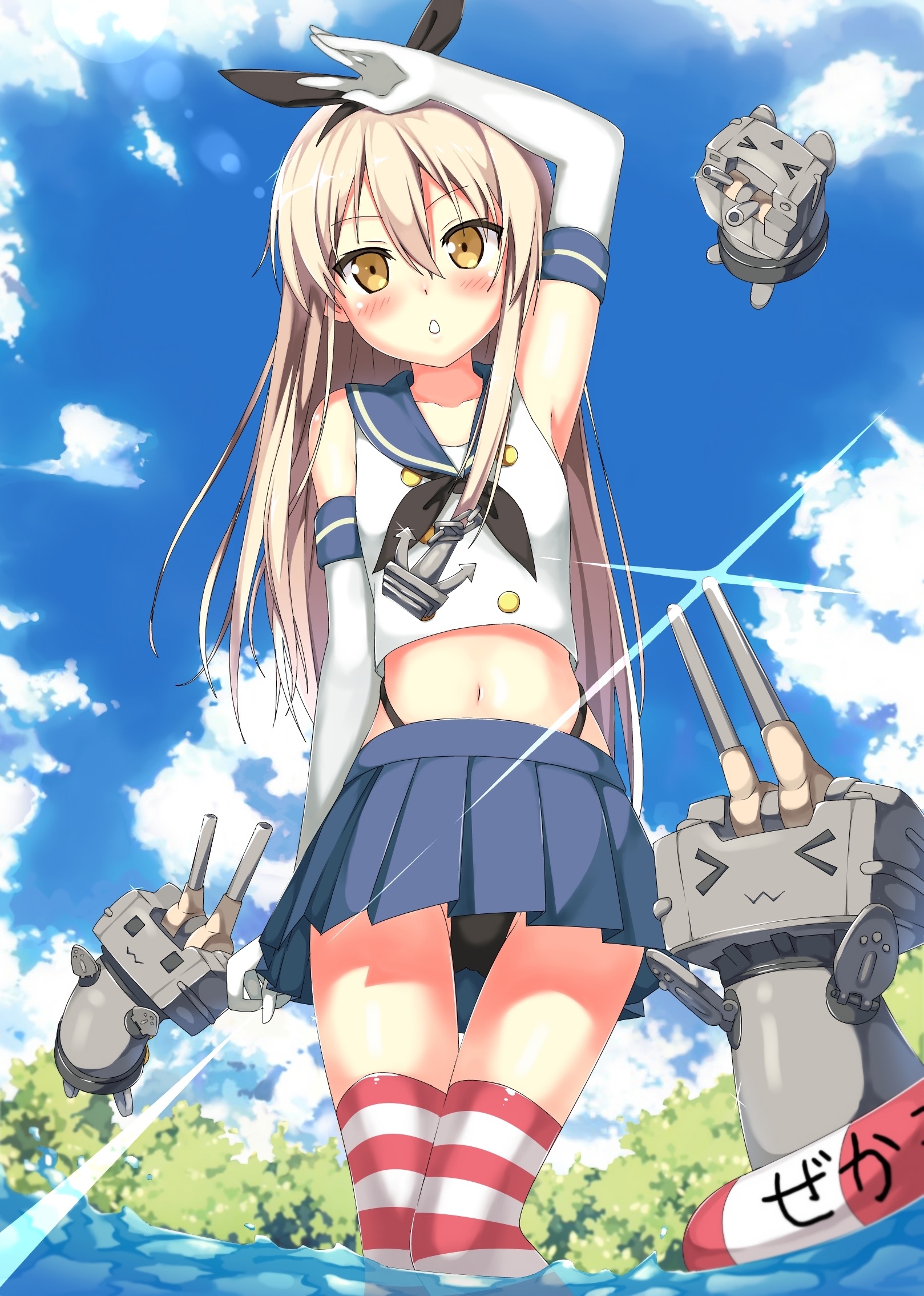 艦隊これくしょん -艦これ-【島風,連装砲ちゃん】かわい 壁紙 | tsundora.com