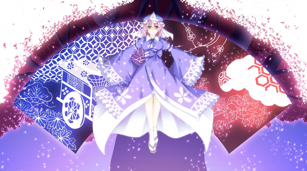 東方 西行寺幽々子 壁紙 Tsundora Com