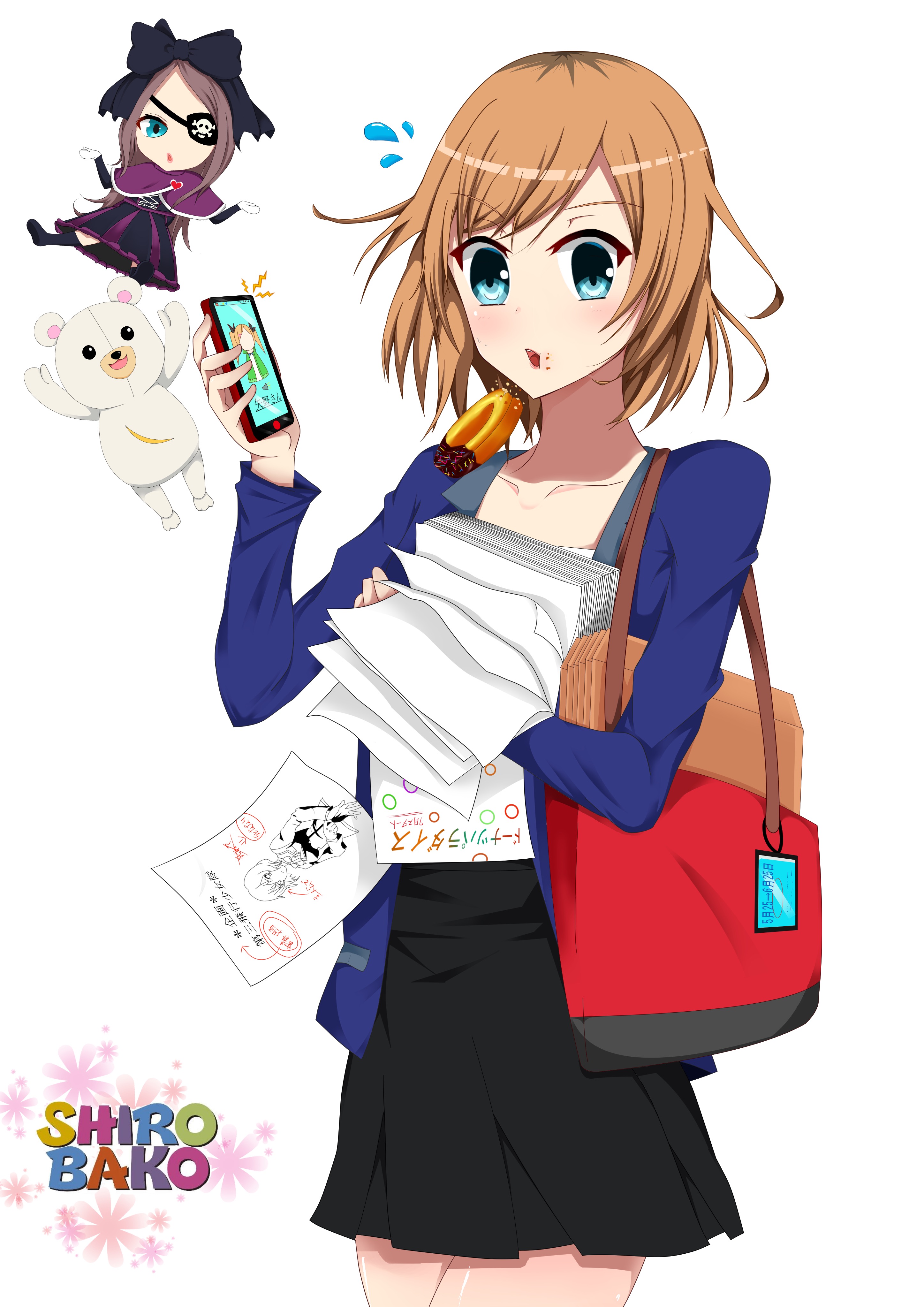 Shirobako 宮森あおい ロロ Shirobako ミムジー 壁紙 Tsundora Com