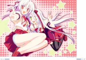 いろとりどりのセカイ×星空のメモリア 二階堂真紅＆メア 色紙