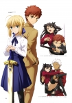 Fate/stay night,Fate/stay night Unlimited Blade Works【アーチャー,衛宮士郎,セイバー,遠坂凛】 #206474