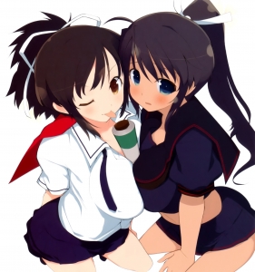 閃乱カグラ【飛鳥,焔】八重樫南 壁紙 | tsundora.com